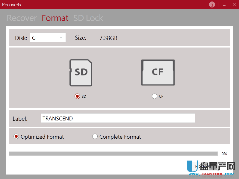内存卡修复器RecoveRx 3.0且能恢复内存卡数