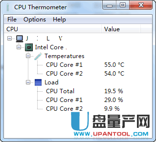 CPU温度检测软件CPU Thermometer 1.2带